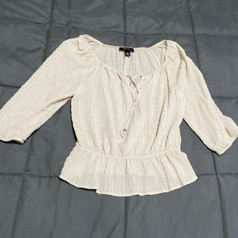 BCX Sheer Off Shoulder Top